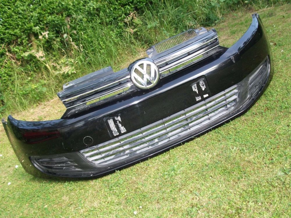 VW-GOLF-MK7-2012-2014-GENUINE-FRONT-BUMPER-COMPLETE-Black  VW-GOLF-MK7-2012