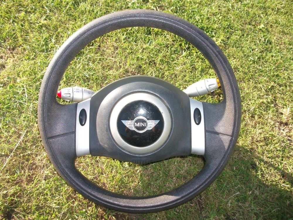 BMW MINI ONE COOPER R50 R52 R53 Two Spoke Steering Wheel, Airbag & Indicato