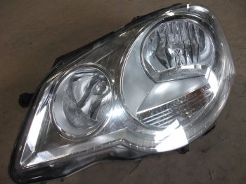 VW POLO 9N 06-09 3DR FACE LIFT PASSENGER SIDE HEADLIGHT