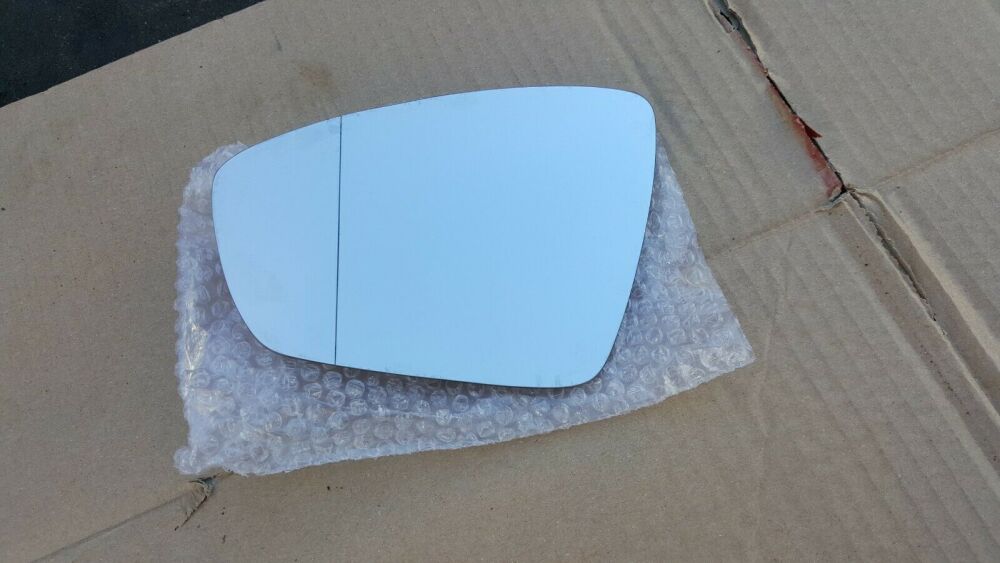 VOLKSWAGEN UP 2011-2016 DOOR LEFT MIRROR GLASS SILVER HEATED