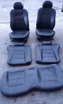 GENUINE FORD SPORT KA BLACK LEATHER FRONT AND REAR SEATS