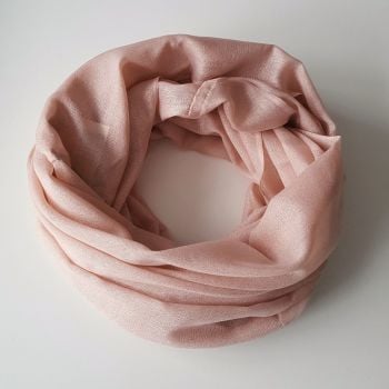 Light Poudree Pink Women Oversize Snood With Sparkle