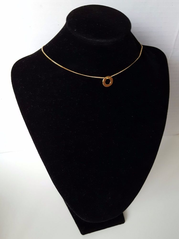 Celebrity Style Single Round Chain Women Necklace