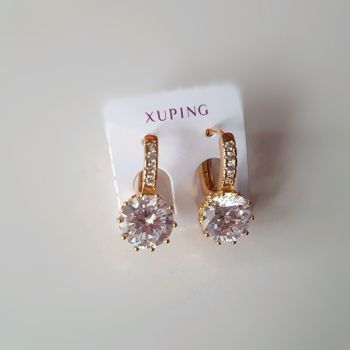Women Real Gold Plated Earrings 