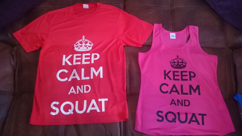 Training top - Keep Calm and SQUAT