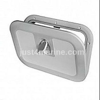 Boat Deck Inspection Access Hatch Grey RAL 7042 380 x 280mm