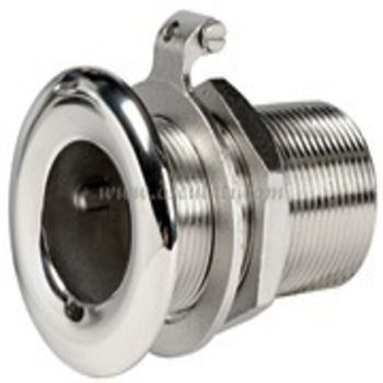 Skin Fitting/Deck Drain Stainless Steel 316 1.25