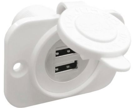 Lighter Socket Double USB - 12/24V 2.1A, 1A Waterproof