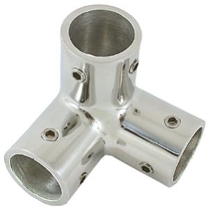 Rail Connector 3 Way Corner 316 Stainless Steel  - 60 Degree 25mm
