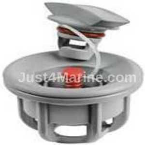 Inflatable Valve & Cap with Cord Inside Universal - Grey 