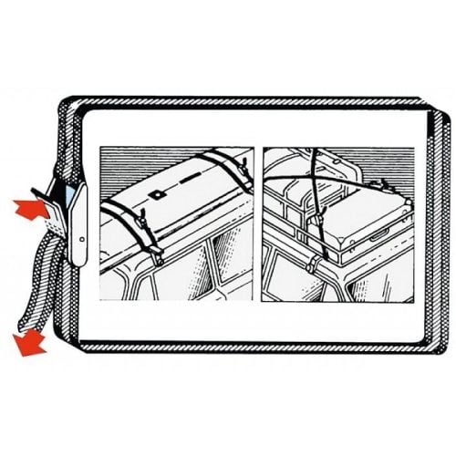 Strap UV Resistant Quick Release Zama Buckle 4m (400cm) - Black