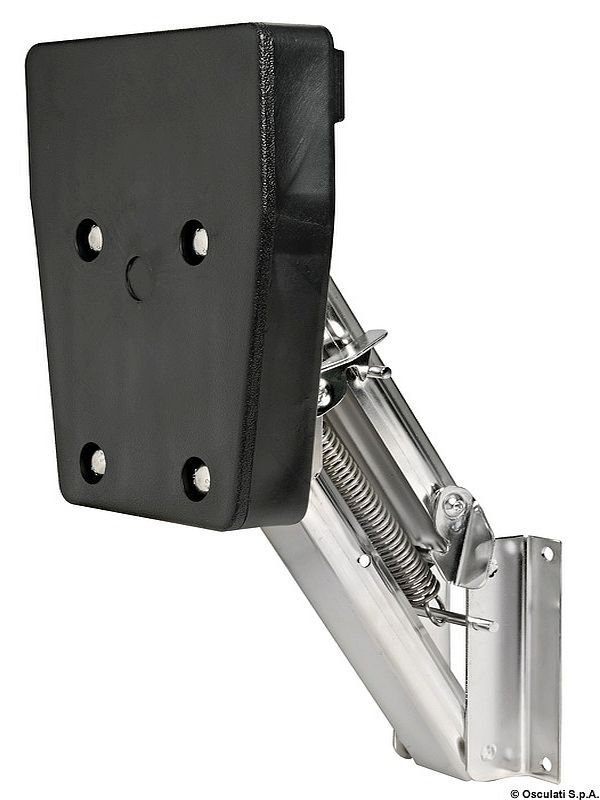Auxiliary Outboard Motor Folding Bracket Stainless Steel  - up to 7HP or 25KG