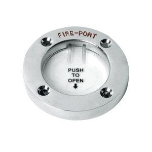 Fire Port Access Extinguish Fire - Stainless Steel Rim