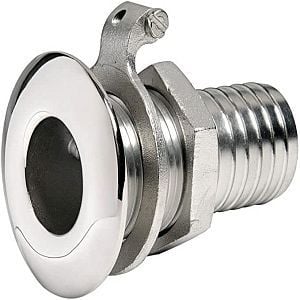 Skin Fitting / Deck Drain 316 Stainless Steel - 1.25
