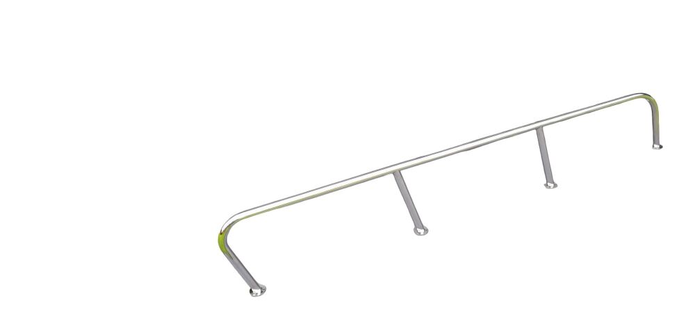 High Level Grab Rail / Handrail 316 Stainless Steel - 1500mm x 300mm