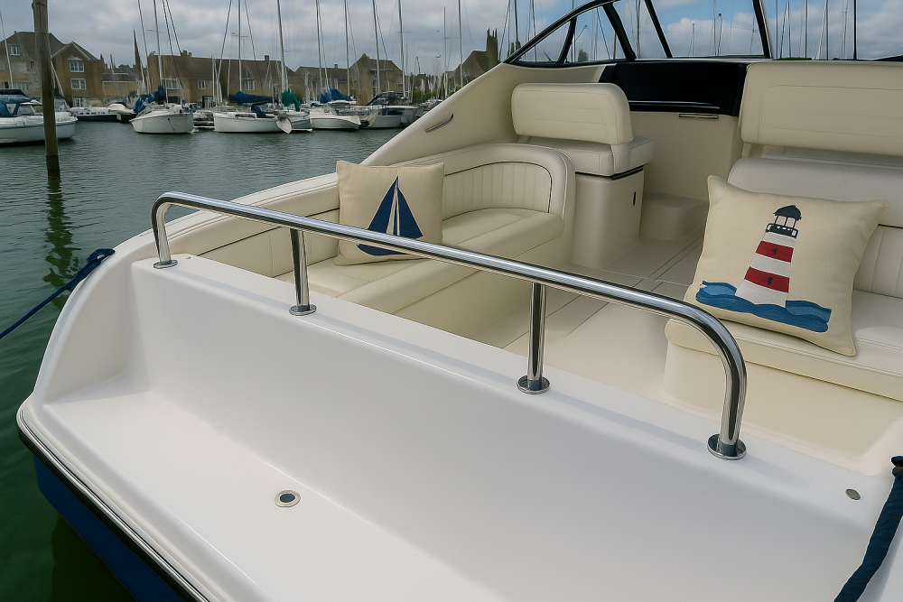 High Level Grab Rail / Handrail 316 Stainless Steel - 1500mm x 200mm
