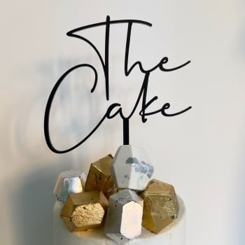 The Cake - Single Layer Topper