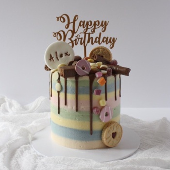 'Happy Birthday' Cake Topper