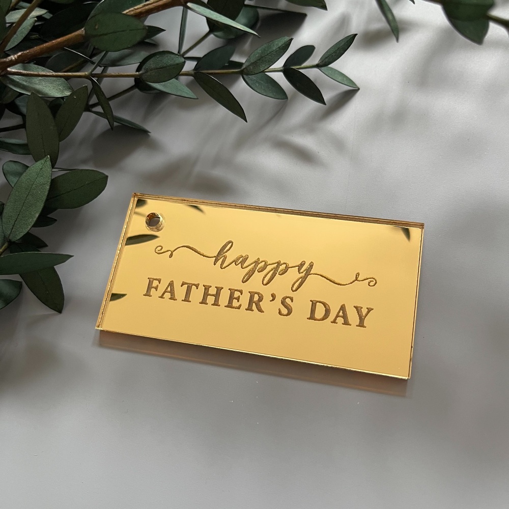 Father's Day Engraved Tag