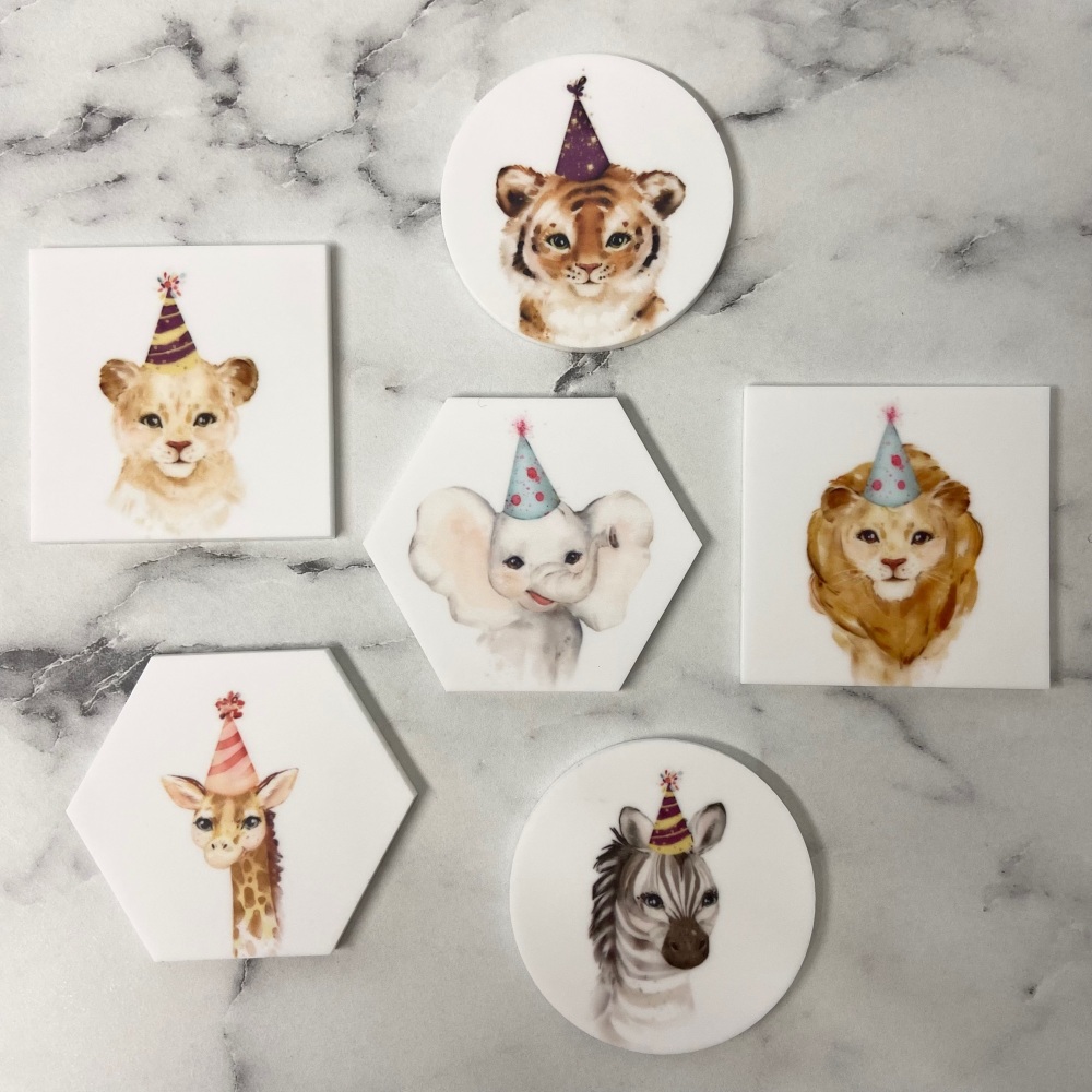 PRETTY IN PRINT - Animal with Party Hat