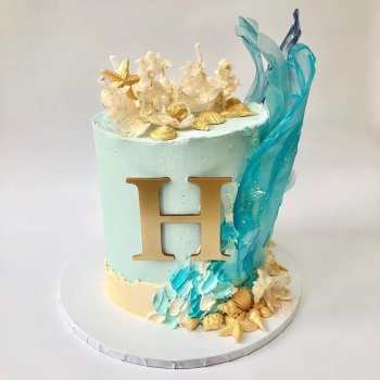 Letter Initial Cake Charm