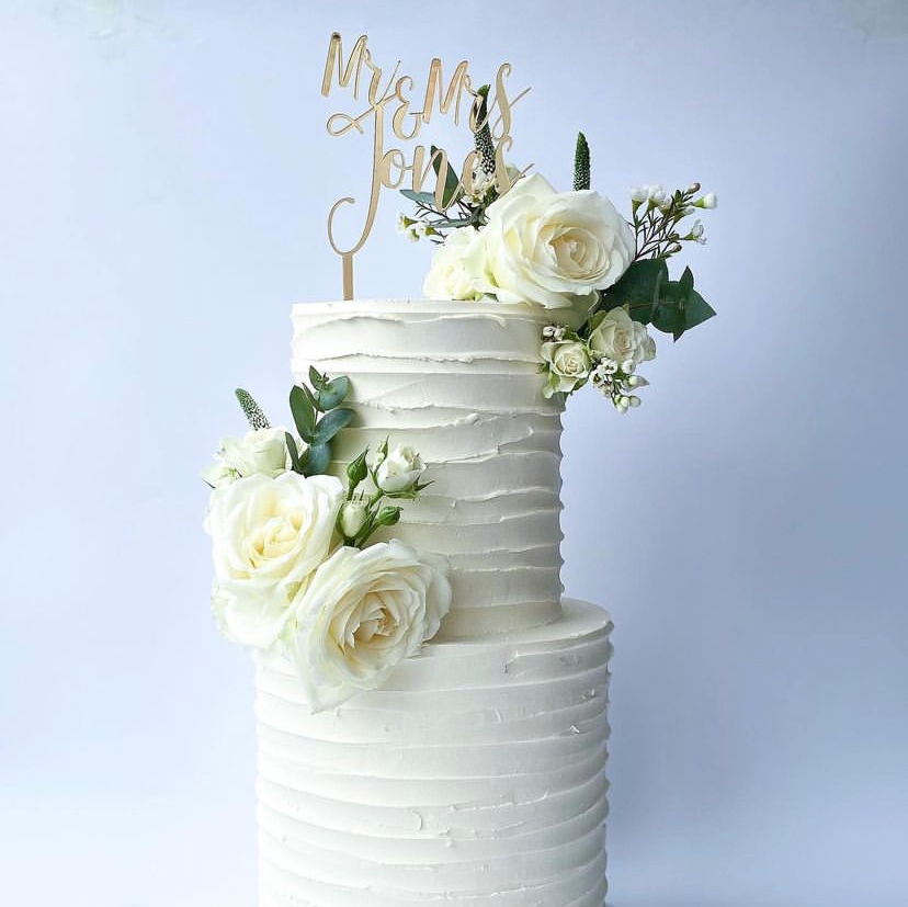 Bespoke/Personalised - Single Layer Topper - Wedding Topper