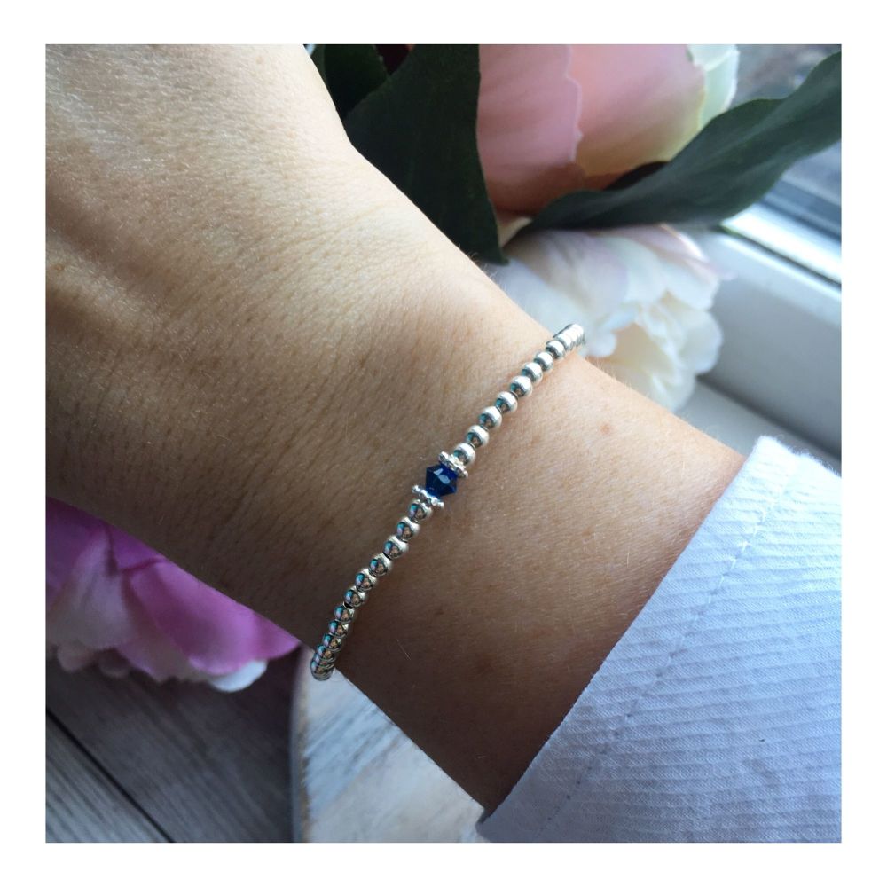 Swarovski Crystal Birthstone Bracelet- September