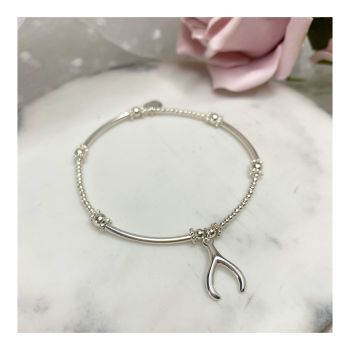 Mini Boodle Sterling Silver Wishbone Bracelet