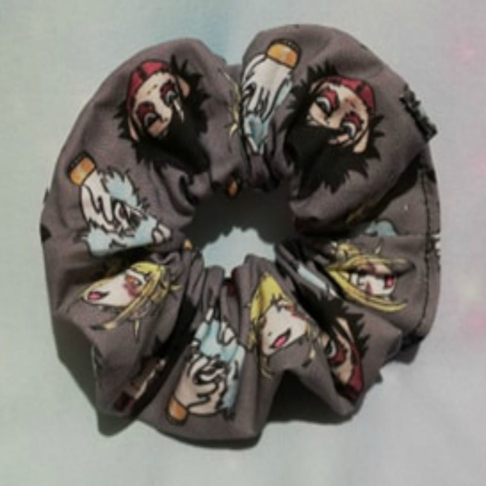 Scrunchie Made With My Hero Academia Inspired Fabric - League Of Villians