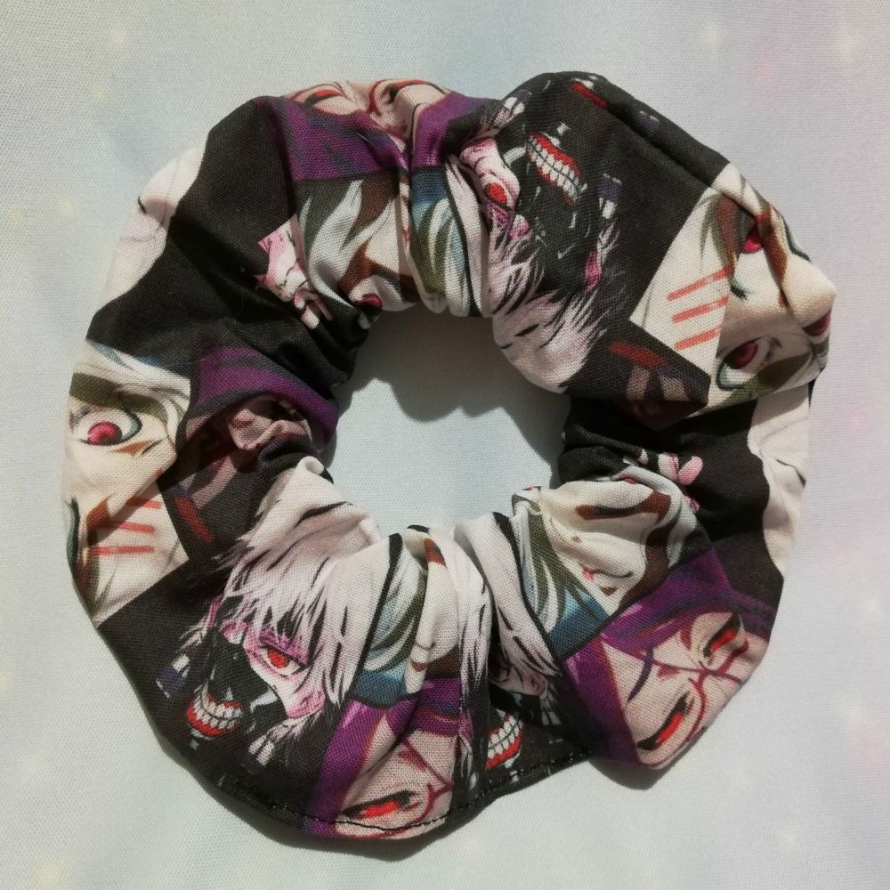 Scrunchie Made With Tokyo Ghoul Inspired Fabric
