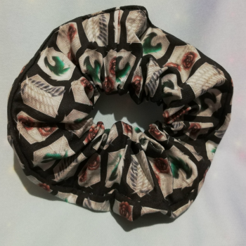 Scrunchie Made With Attack On Titan Inspired Fabric