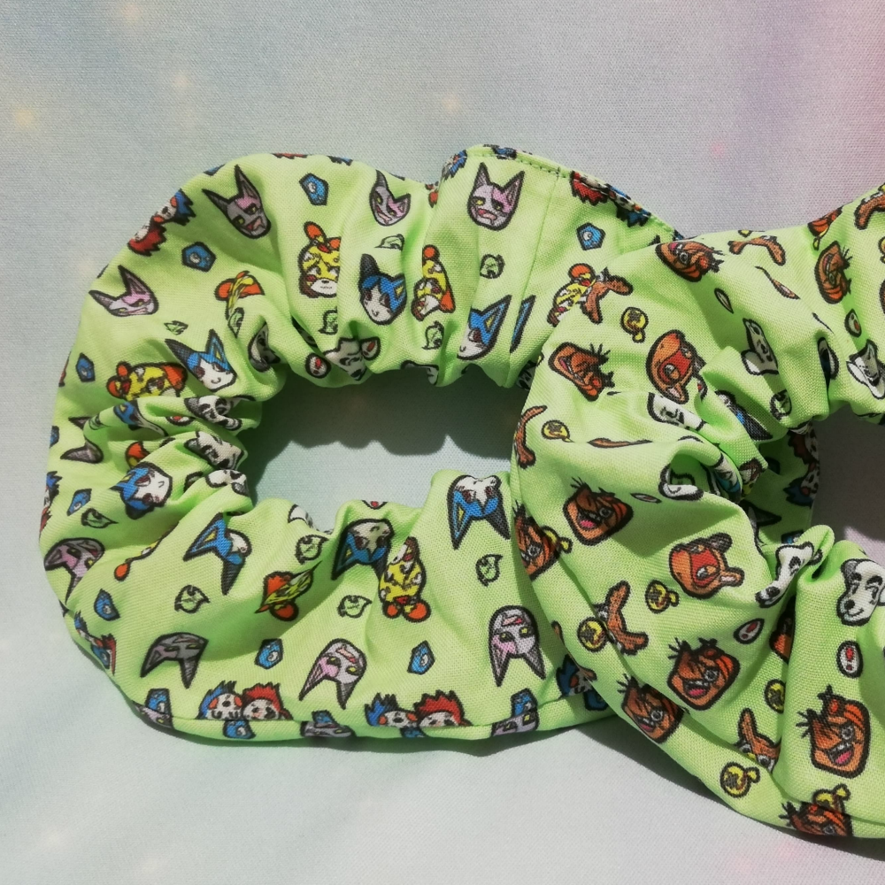 Scrunchie Made With Animal Crossing Fabric - Exclusive