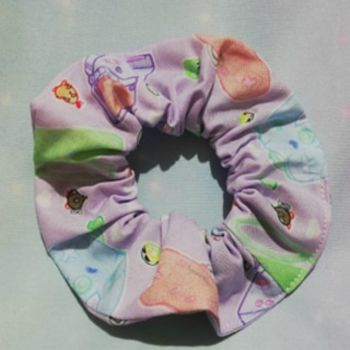 Scrunchie Made With Kawaii Controllers Fabric