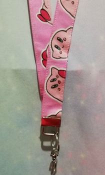 Lanyard made with Kirby Inspired Fabric - Exclusive