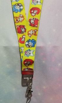 Lanyard made with Sonic The Hedgehog Inspired Fabric - Exclusive