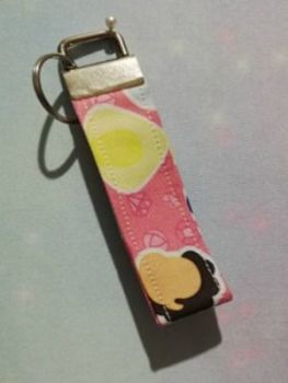 Key Fob Made With Stephen Universe inspired Fabric - Pink