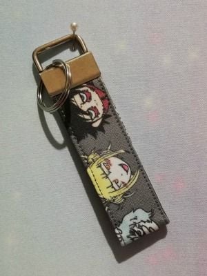 Key Fob Made With My Hero Academia villains Inspired Fabric - Exclusive
