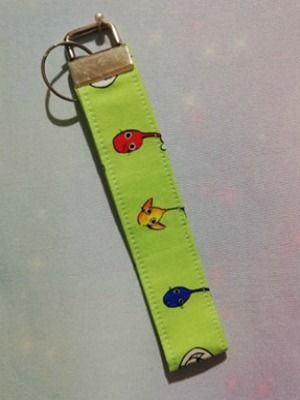 Key Fob Made With Pikmin Inspired Fabric - Exclusive