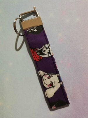 Key Fob Made With Undertale Inspired Fabric