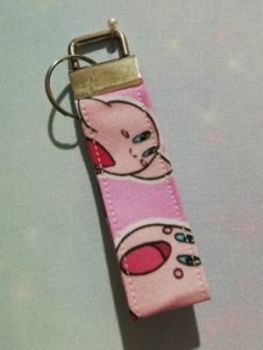 Key Fob Made With Kirby Inspired Fabric - Exclusive