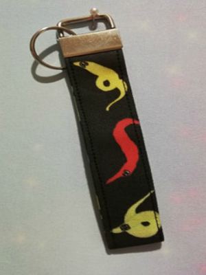 Key Fob Made With Worm On A String Fabric - Exclusive