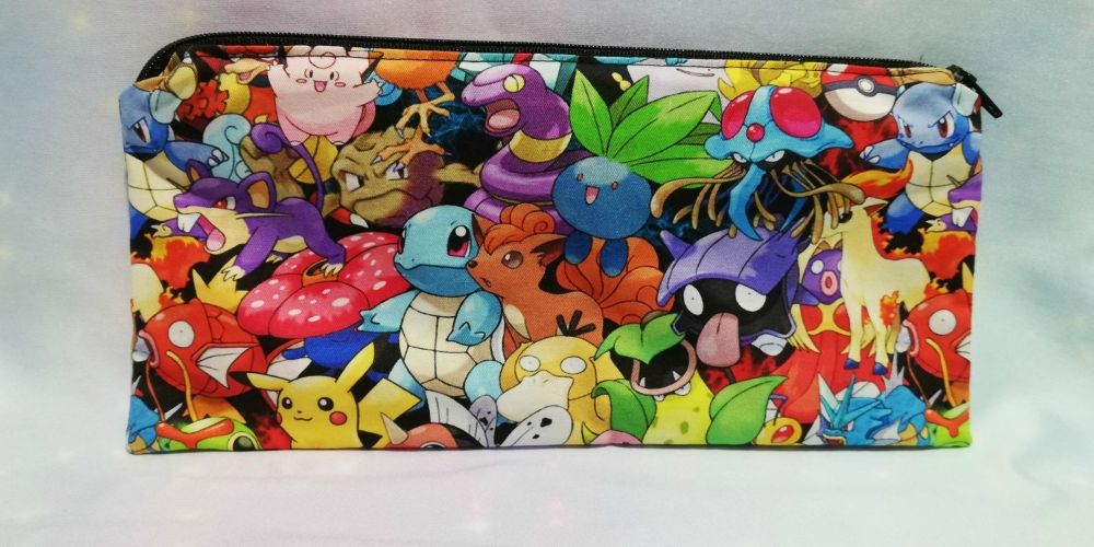 Pencil Case Made With Pokemon Inspired Fabric