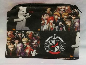 Zip Pouch Made With Danganronpa Inspired Fabric