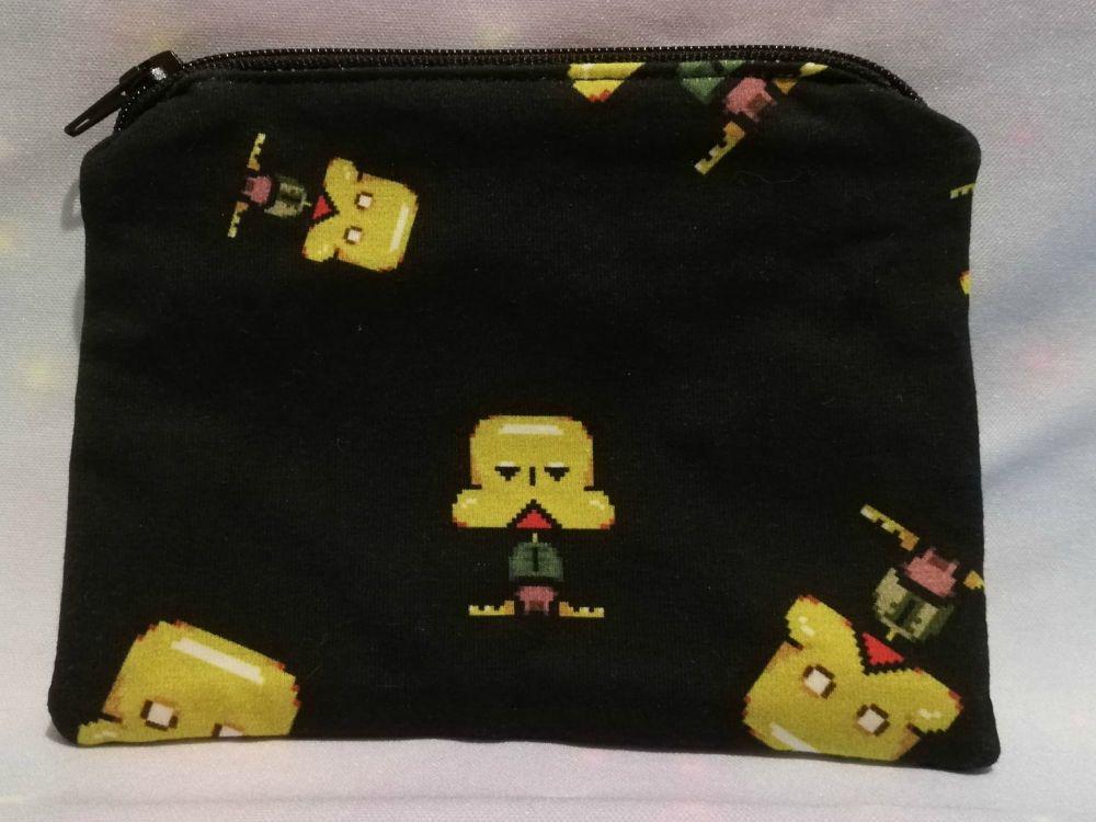 Zip Pouch Made With Petscop Inspired Fabric