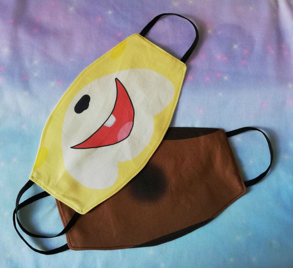 Face Masks Inspired By Animal Crossing characters