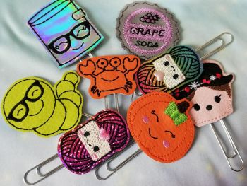 Mystery bundle of 5 Feltie charms or planner clips