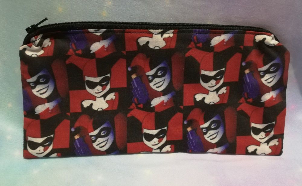 Pencil Case Made With Harley Quinn Fabric