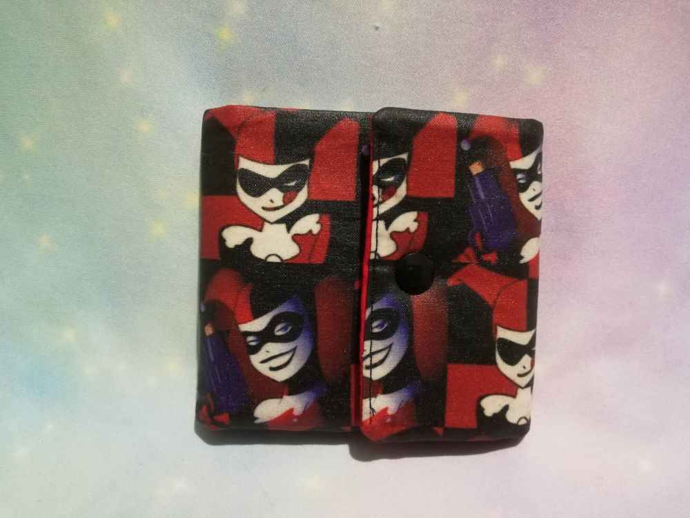 Wallet Made With Harley Quinn Fabric