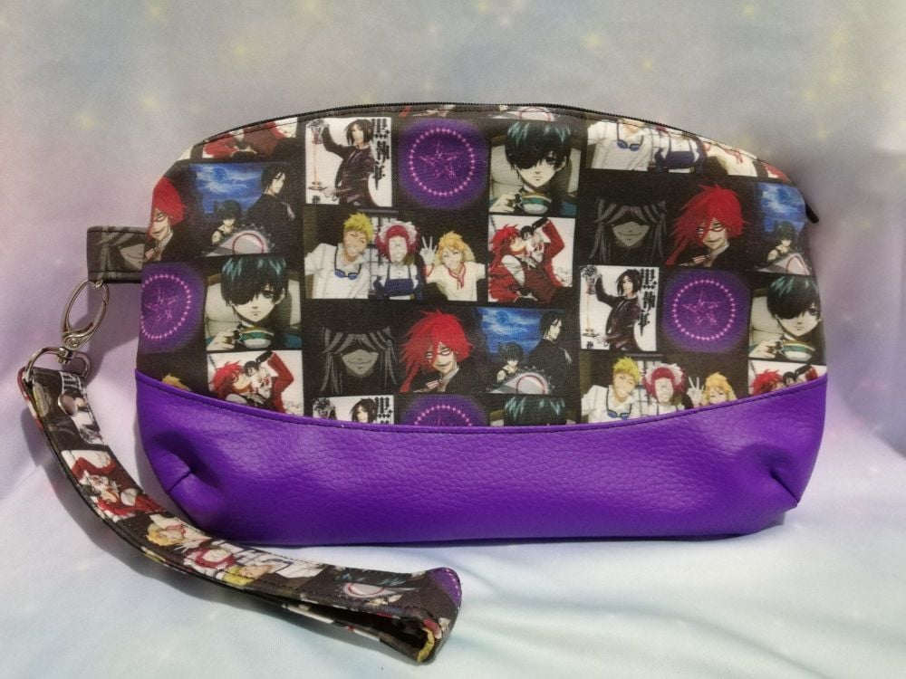 Clutch Bag Made With Black Butler Fabric