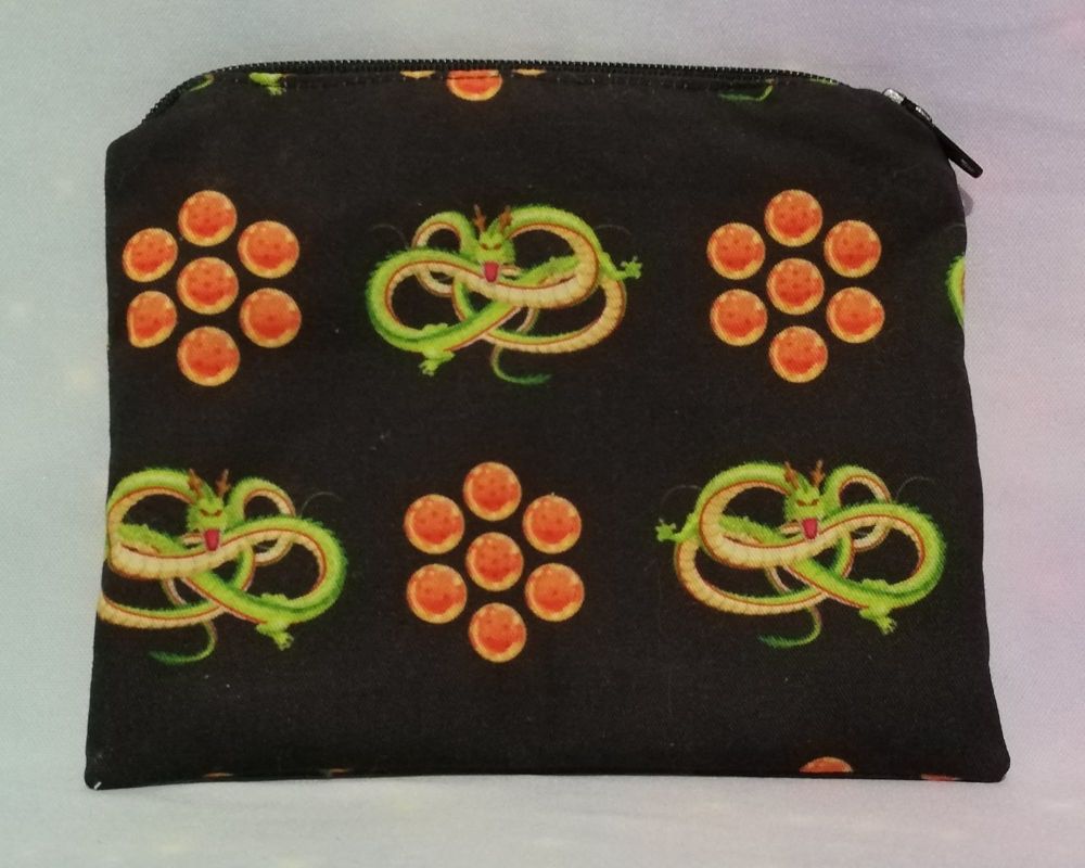 Zip Pouch Made With Dragon Ball Z Inspired Fabric